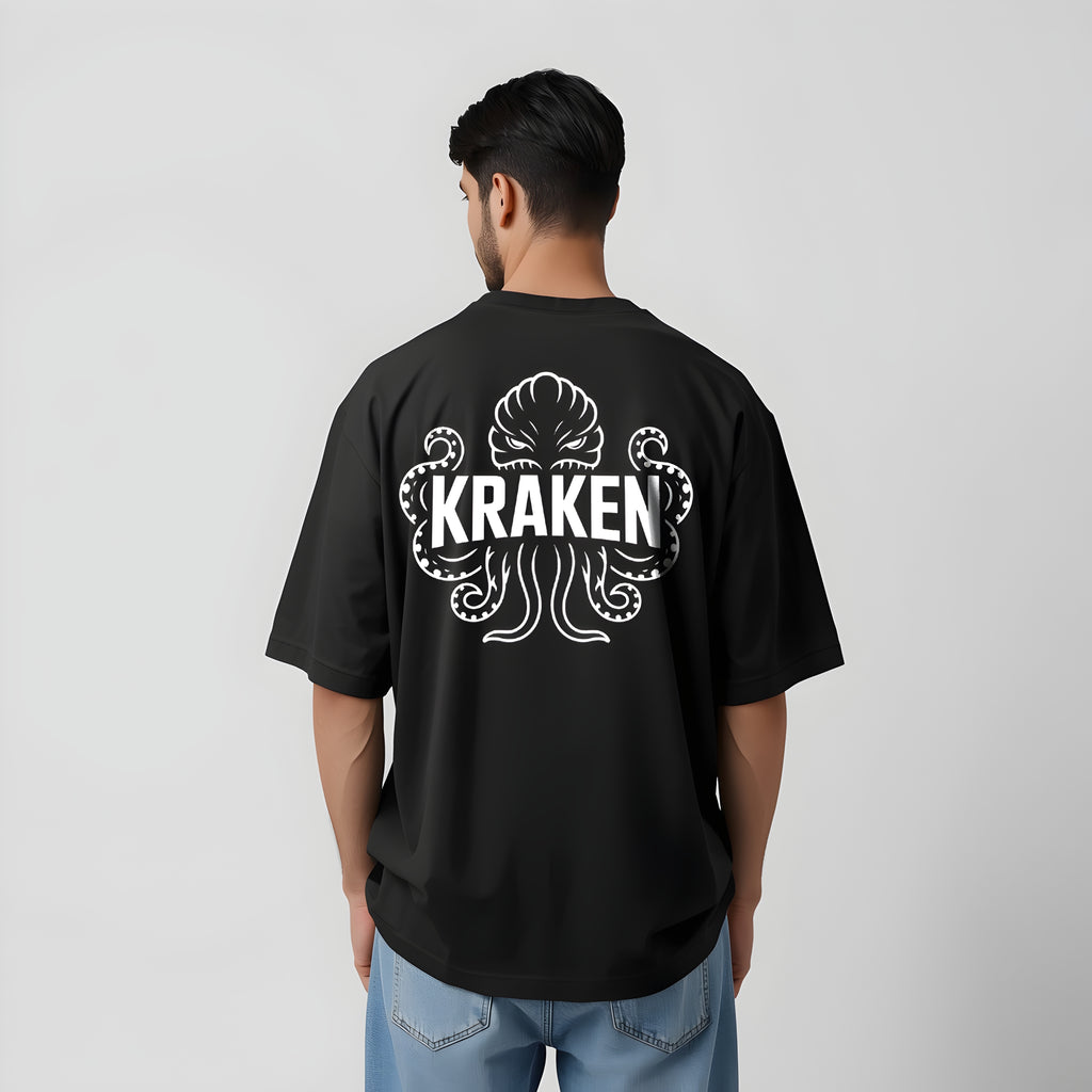 Oversized KRAKEN Graphic Tee | Bold Octopus Streetwear T-Shirt