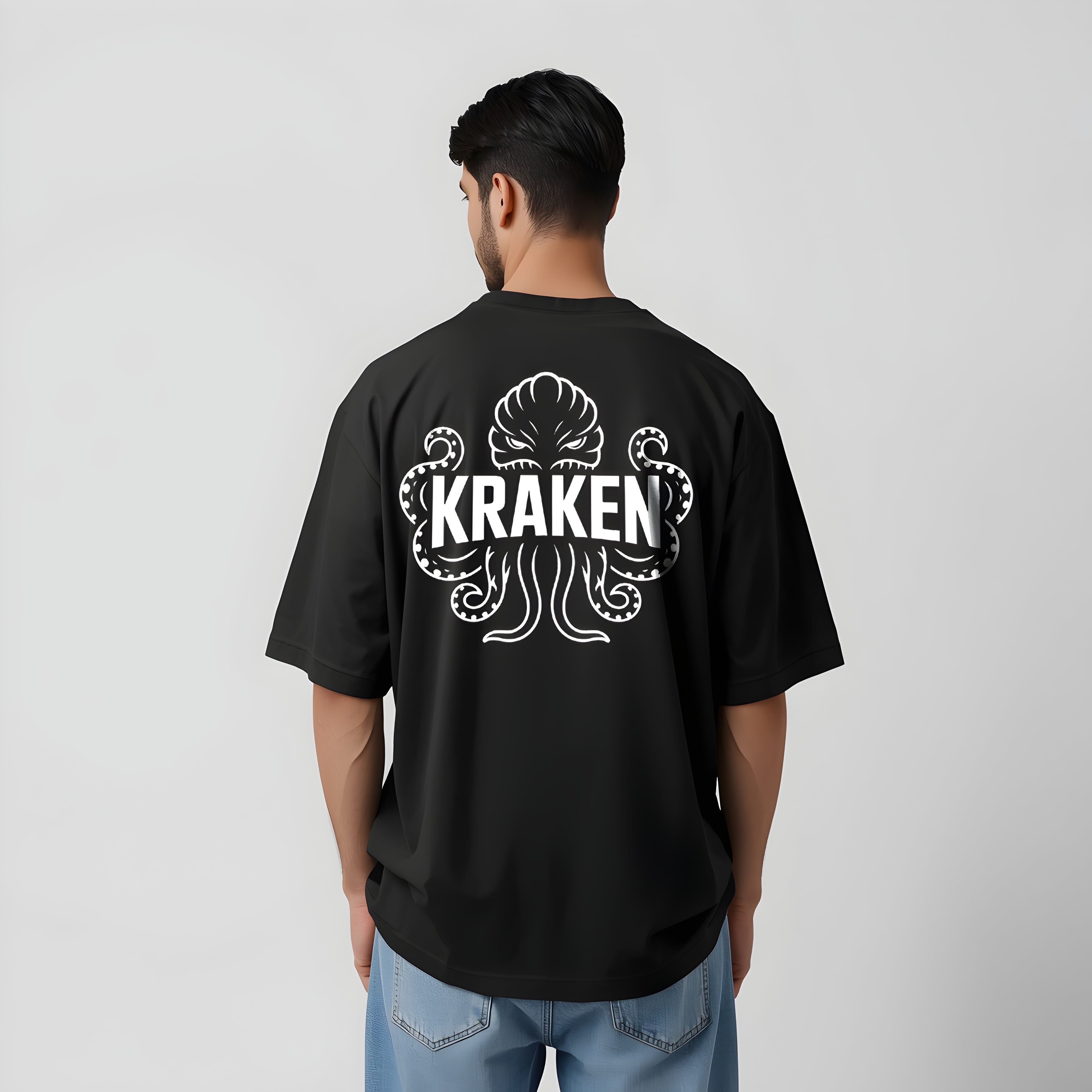 Oversized KRAKEN Graphic Tee | Bold Octopus Streetwear T-Shirt