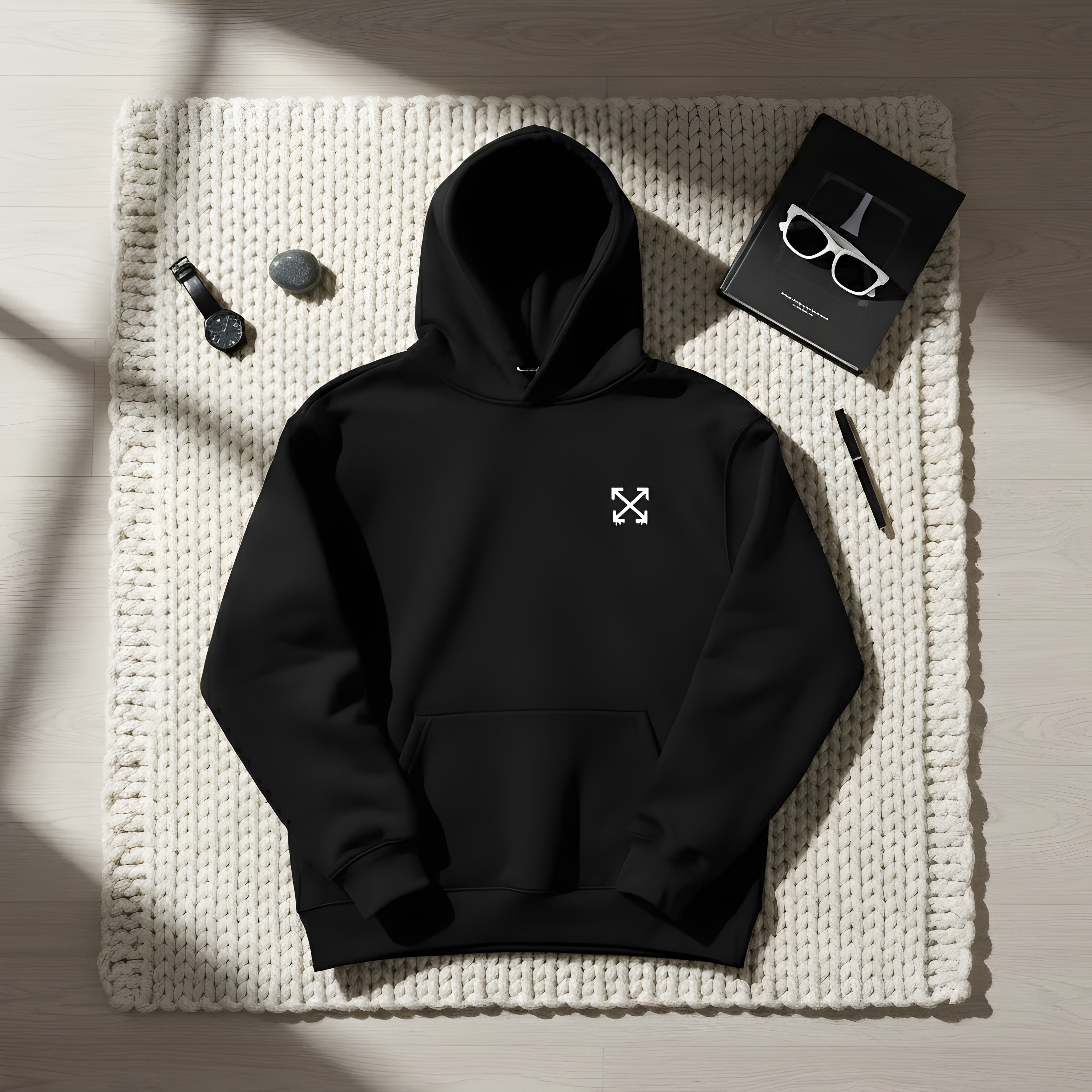 Graffiti Grunge Oversized Hoodie | Motivational Streetwear with Teal Drip Print