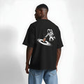 Oversized Astronaut Football Graphic Tee | Quirky Space Streetwear T-Shirt