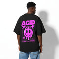 ACID Rave Smile Graphic T-Shirt | Premium 240gsm Cotton Oversized Tee