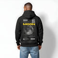 "MOON" Cinematic Graphic Oversized Hoodie | Heavyweight Black Streetwear Sweatshirt